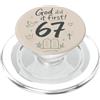 Six Seven Faith Dio lo ha fatto per primo 67 Versetto della Bibbia di fede cristiana PopSockets PopGrip per MagSafe