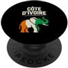 Ivorian Roots Heritage Costa d'Avorio Elefante Costa d'Avorio Bandiera Uomini, Donne e Bambini PopSockets PopGrip Adesivo