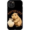 Pottery Capybara Outfit Custodia per iPhone 11 Pro Divertente Capibara con Potter Costume per Ragazzi e Ragazze
