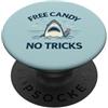 SilentPancake Gratis Candy No Tricks Divertente Shark Humor Design PopSockets PopGrip Adesivo
