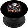 Ultimate Disc Sport Fanatics Ventilatore sportivo Ultimate Frisbee Player PopSockets PopGrip Adesivo