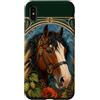 Belle Epoque Animals Custodia per iPhone XS Max Cavallo da tiro Clydesdale Art Nouveau