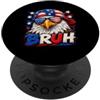 4th of July Funny Eagle American Patriot Bruh 4th of July Funny Eagle American Patriotic PopSockets PopGrip Adesivo