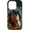 Belle Epoque Animals Custodia per iPhone 14 Pro Cavallo da tiro Clydesdale Art Nouveau