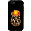 Wholesome Sketch Co Custodia per iPhone SE (2020) / 7/8 Ra Sun Disk Falcon Dio Antico Egitto Mitico Arte