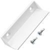 AERZETIX - Set di 5 maniglie per installazione su telai di zanzariera + 10 viti autofilettanti Ø3.9x13 mm | in plastica colore bianco