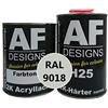 Alex Flittner Designs Vernice acrilica 2K, set di vernice per auto, 3 kg, RAL 9018, bianco muschio lucido, incl. indurente