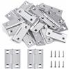 Jeboler 38 mm × 30 mm, cerniere pieghevoli piccole, 24 cerniere per porta in acciaio inox, per esterni, con 96 viti