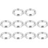 PATIKIL Distanziali M7 in acciaio inossidabile, 12 distanziali in metallo, diametro interno 7 mm x diametro esterno 10 mm x 2 mm L distanziatore a vite per viti da 1/4 o M7