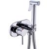 VALAZ Rubinetto Bidet a Muro Cromo | Doccia Igienica WC, Acqua Fredda e Calda, Risparmio Acqua | Installazione Facile e Veloce | Ottone, Inossidabile, Elegante, Rotondo, Serie Jucar