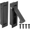 QUARKZMAN 2 Maniglie Per Porte A Scomparsa 80x22x16mm In Acciaio Inox 304 Ferramenta Per Porte Scorrevoli Per Armadi Casa Ufficio Hotel Nero