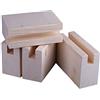 zcru004 8 cm di Altezza Sollevatori da Letto in Legno Rialzo per Mobili In Legno di Pino Rialzi per Tavolo Rialzi di Letto Rialzi di Letto Massello Piedini per Mobili 4 Pezzi (2.5cm)