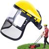 Generico Maschera Per Tagliare Erbas, Visiera Protettiva Da Lavoro Trasparente, Visiera A Rete Regolabile Maschera Protettiva Per Decespugliatore, Protezione Facciale Regolabile Per Giardinaggio, Falegnameria