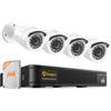 Anlapus H.265+ Kit Videorveglianza Esterna 2MP FHD 1080P, DVR 8CH 500GB, Rilevamento IA Persone & Veicoli, Avviso Istantaneo & APP 0, Sorveglianza Domestica 24/7, Telecamera Bullet Bianco