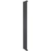 Monster Shop Radiatore Piatto a Colonna Singola 1800 x 280 mm Verticale Design Moderno Acciaio al Carbonio Riscaldamento Centrale Antracite Opaco con Kit Fissaggio e Spazzola