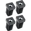Design61 4 tappi filettati per tubi quadrati 20 x 20 mm, spessore parete 1-2 mm, con filettatura interna M8