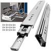 AOLISHENG Guide per cassetti pesanti estrazione totale, 450 mm, senza serratura, Capacità di carico 120kg, 1 paio(18) inch