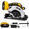 Viemylu Sega Circolare Brushless 1000W, 24V Batteria agli Ioni di Litio, 5200 Giri/min, Taglio 185mm, Motore Brushless