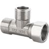 Whychstore Deviatore a 3 vie G in acciaio da 1,27 cm, adattatore per rubinetto, valvola a 3 vie, per deviatore per vasca da bagno, bidet, soffione doccia, G1/2