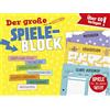 Naumann & Göbel Der große Spieleblock - Spiele für die ganze Familie: Über 60 Vorlagen I Stadt-Land-Fluss I Käsekastchen und mehr