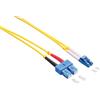 LogiLink Cavo patch duplex in fibra ottica LogiLink OS2 9/125µ LC/SC giallo 10 m
