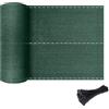 Froadp 2 x 10 m Pannello di recinzione in HDPE recinzione da giardino, 150 g/m², con fascetta, protezione dal vento, rete per balcone, recinzione, terrazza (verde)