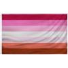 Generico Bandiera 90x150 cm LGBTQ, Lesbica, Transgender, asessuale, pansessuale, bisessuale, non binario arcobaleno (Orgoglio Lesbico)