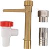 CAGUYLONA Chiave per irrigazione con Raccordo rapido in Ottone, Chiave per valvole con Raccordo rapido G3/4, Chiave per irrigazione in Ottone e Acciaio Inossidabile Resistente con