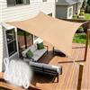 HYZYWON Vela Ombreggiante, Vele Ombreggianti, Kaki, 2x3 m, Rettangolo, Tenda a Vela per Esterno, Tenda Vela Ombreggiante, Telo Ombreggiante, Include 4 Corde, per Terrazze, Giardini (Kaki, 2x3)