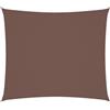 vidaXL Parasole a Vela Tenda da Sole Elegante Moderna Anti UV Giardino Frangisole Terrazza Balcone in Tessuto Oxford Rettangolare 2,5x3 m Marrone