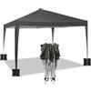 WOLTU Gazebo 3x3m Pop up Tendone Pieghevole con sacchi di sabbia Grigio