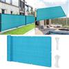 SUNLIMEI Tenda a Vela Rettangolare 85 x 180 cm Privacy Recinzione Copertura per Balcone HDPE Frangivento Protezione UV con Corda, Facile da Installare per Ringhiera Protezione, Blu Cielo