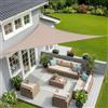 Sunnylaxx 3x3x4.25m Tenda a Vela Ombreggiante Triangolare Taupe