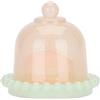 THUN - Candela macaron cloche arancio - Vetro, paraffina, essenza, stoppino: 100% cotone., 10 * 9cm