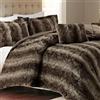 Madison Park Zuri Finta Pelliccia Comforter Set Chocolate Full/Queen