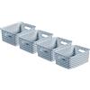 CURVER CESTINO STILE x4 4 L-PICCOLO BLU, Resina, plastica