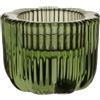 Villeroy & Boch - Fleur Bleu portacandele 2-in-1 blu, lavabile in lavastoviglie, portacandele in vetro verde per lumini, candele a stelo e a cilindro, realizzato a mano, decorazione per casa, vetro