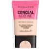 Revolution Beauty London Revolution Conceal and Define Soft Matte Tube Foundation, Fondotinta Coprenza Totale Opaco, F2NC, 23ml