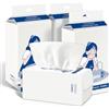 Carehabi 400 pezzi di Asciugamani Monouso Cotone, fazzoletti cosmetici in asciugamani usa e getta ultra morbide per pelli sensibili, salviette per neonati, cura della pelle, rimozione del trucco, pulizia