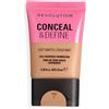 Revolution Beauty London Revolution Conceal and Define Soft Matte Tube Foundation, Fondotinta Coprenza Totale Opaco, F10N, 23ml