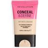 Revolution Beauty London Revolution Conceal and Define Soft Matte Tube Foundation, Fondotinta Coprenza Totale Opaco, F1N, 23ml