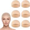 Carehabi Retina per Capelli 6 Pezzi Retine per Capelli Chignon Parrucca Tappi Nylon Traspirante Cuffia per Parrucca a Rete Retine per Parrucche