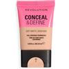 Revolution Beauty London Revolution Conceal and Define Soft Matte Tube Foundation, Fondotinta Coprenza Totale Opaco, F3N, 23ml