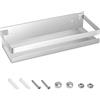 Newellsail Mensola da Doccia Mensole da Bagno in Acciaio Inox Portaoggetti da Bagno a Parete Rettangolare per Cucina Bagno Soggiorno Hotel 30cm (Argento)