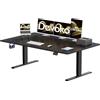 Devoko Scrivania Elettrica 180 x 80 cm, Scrivania Regolabile In Altezza Con Gancio Per Cuffie, 71-119 cm, 2 Opzioni Di Memoria Intelligente, Adatta Per Studio E Ufficio?Noir?