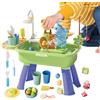 Generico Tavolo Acquatico per Bambini,Giocattolo Sensoriale con Acqua | Gioco 4-in-1 con Pompa e Acqua Corrente - Per Bambini e Bambine 4 agli 8 Anni, Estate, Piscina all'Aperto