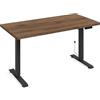 Homlando Scrivania BIMotion 1S 140 x 70 x 3,2 cm - Tavolo da ufficio con movimento automatico - Altezza regolabile con regolazione in altezza - Elettrico - Ergonomico - Seduta in piedi (telaio in noce