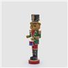 EDG Decoro Orso SOLDATINO con MINILED H.46 Colore : Green Red