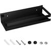 Newellsail Mensola da Doccia Mensole da Bagno in Acciaio Inox Portaoggetti da Bagno a Parete Rettangolare per Cucina Bagno Soggiorno Hotel 30cm (Nero)