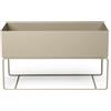 Ferm Living - Fioriera autoportante Plant Box - Beige - Acciaio laccato epossidico - Designer Trine Andersen